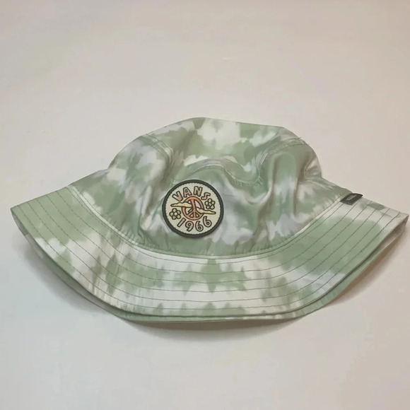Vans Peace of Mind Embroidered Patch Bucket Hat Green L/XL NWT - Picture 3 of 8